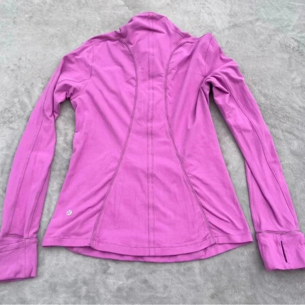 Lululemon Run Briskly 1/2 Zip Athletic Activewear Magenta Glow Jacket - Picture 10 of 16